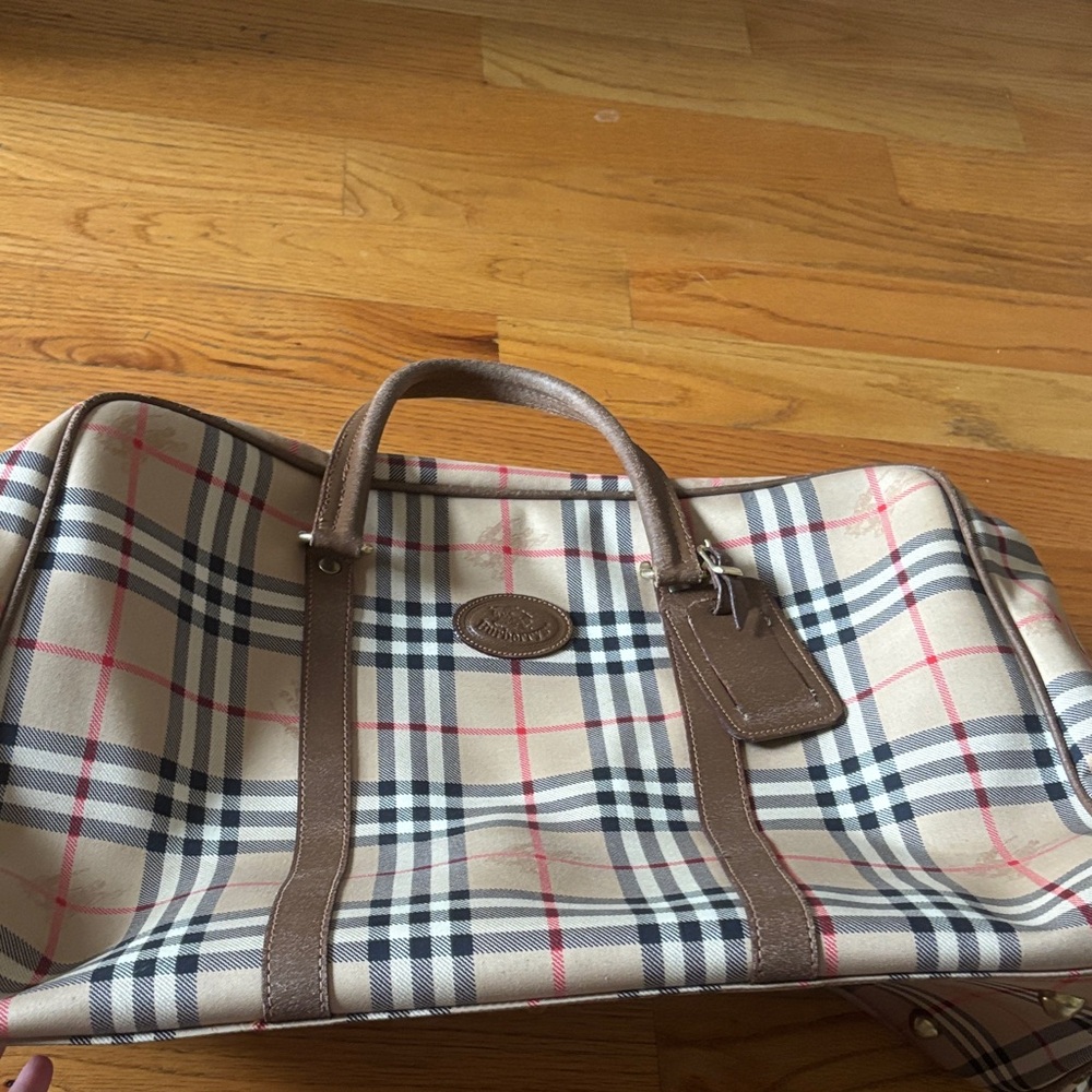 Vintage Burberry Duffle Bag